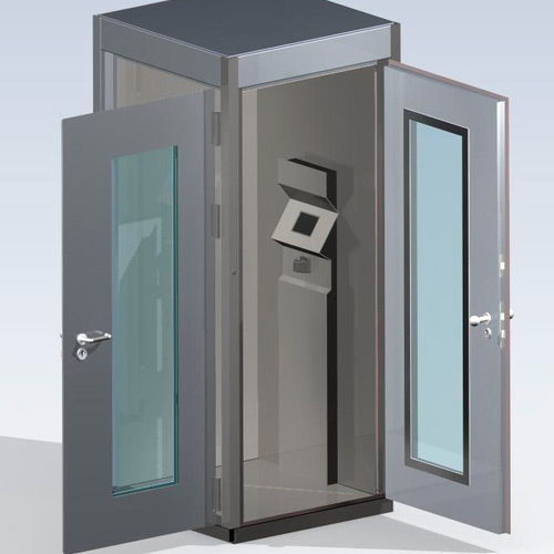 Interlocking doors intercom system
