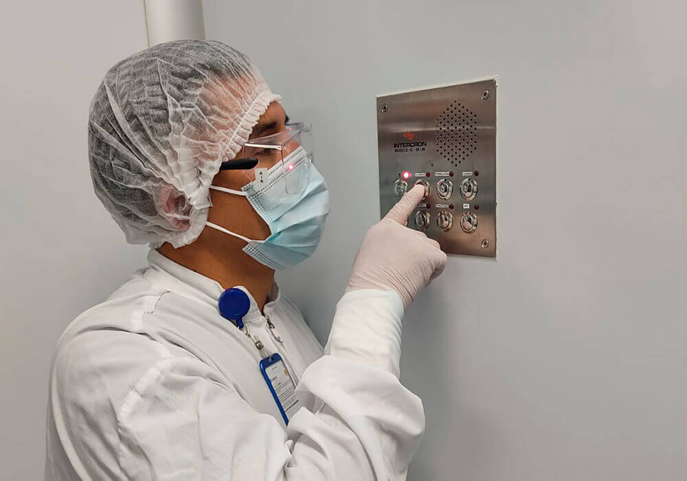 Intercomunicadores para Laboratorios o quirófanos