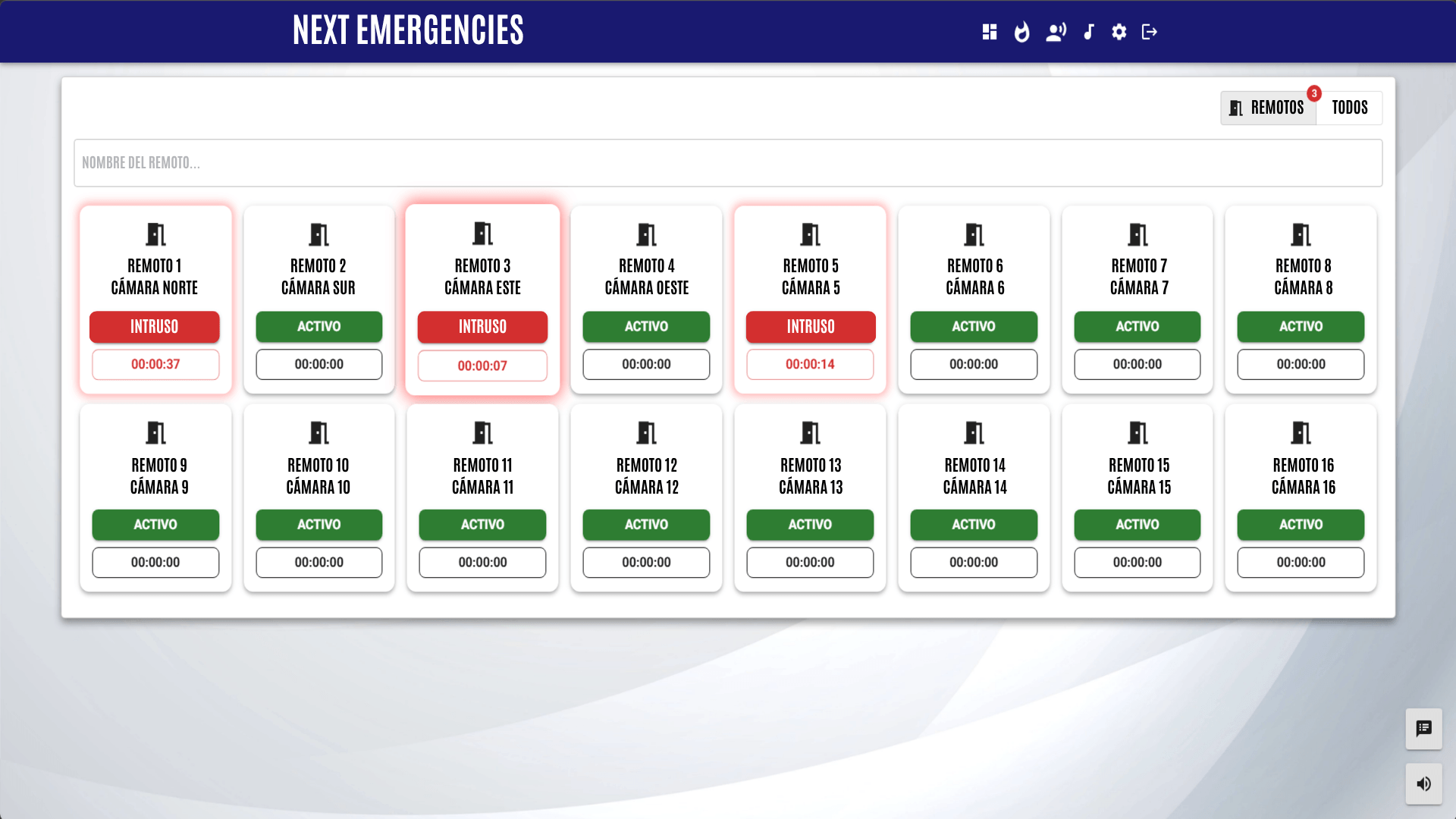Screenshot Sistema de Audio Emergencia